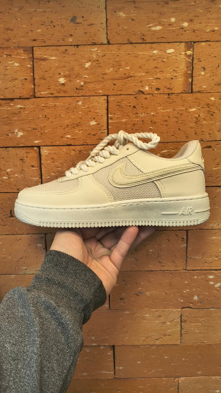 Nike Air Force 1 Cordao Creme