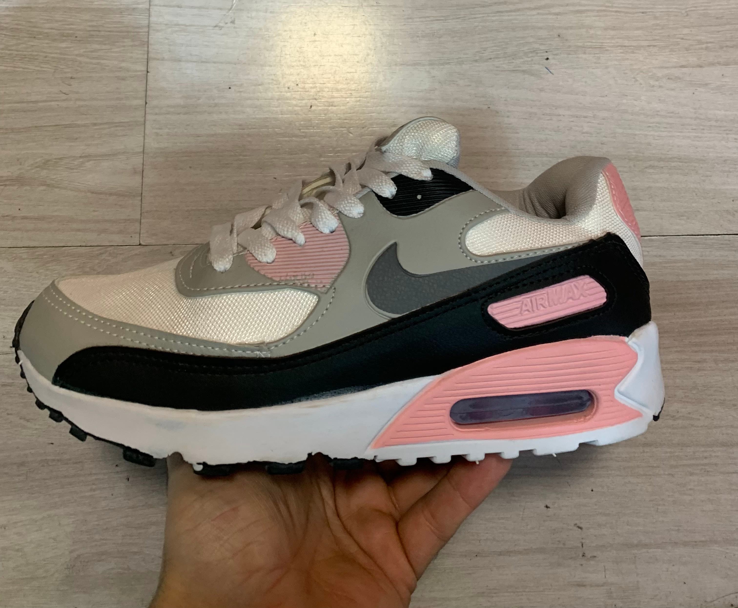 Nike Air Max 90 Rosa e Cinza