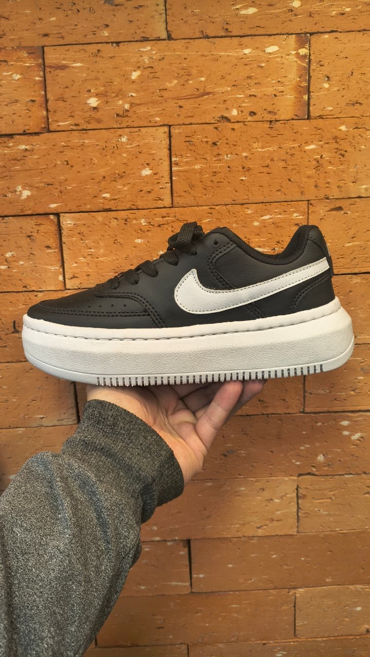 Nike Court Vision Plataforma Preto