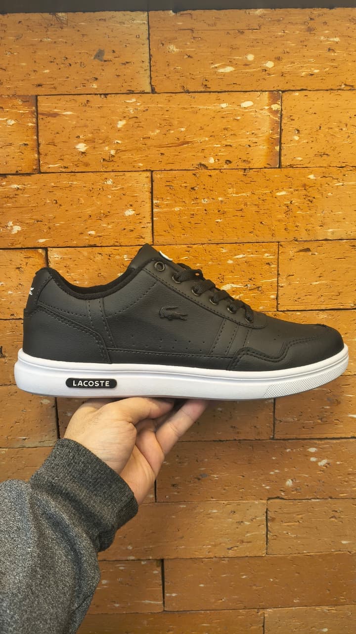 Lacoste Couro Preto