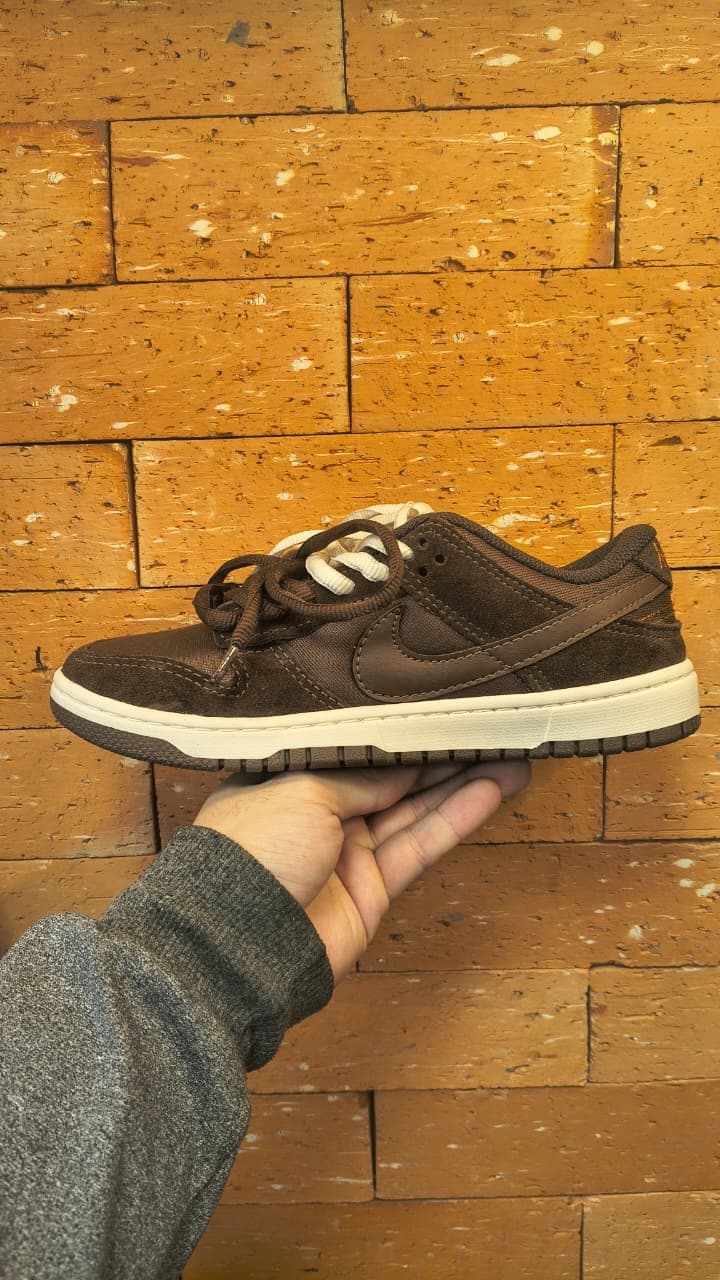 Nike Dunk Low Marrom Camurca