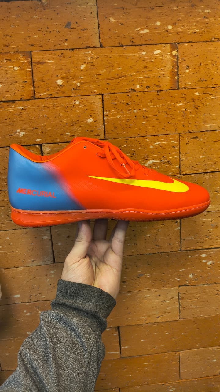 Nike Mercurial Futsal Laranja e Azul